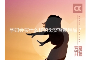 孕婦會買什么樣的母嬰智能用品？
